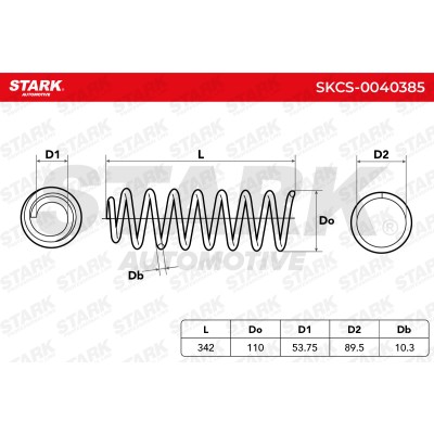 Fahrwerksfeder Stark SKCS-0040385 SKCS-0040385 - foto 5