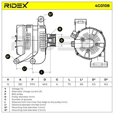 Generator RIDEX 4G0108 4G0108 - foto 6