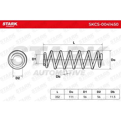 Fahrwerksfeder Stark SKCS-0041450 SKCS-0041450 - foto 4