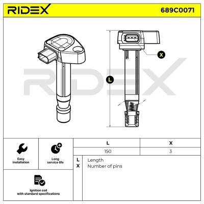 Zündspule RIDEX 689C0071 689C0071 - foto 4