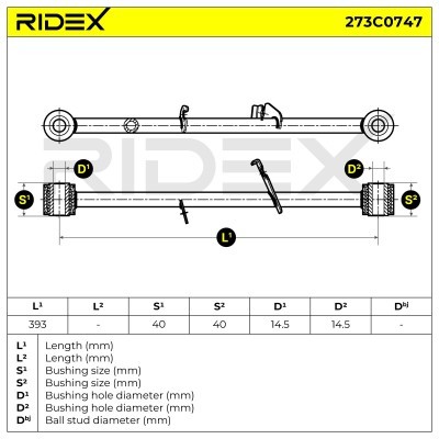 Querlenker RIDEX 273C0747 273C0747 - foto 5