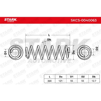 Fahrwerksfeder Stark SKCS-0040063 SKCS-0040063 - foto 7