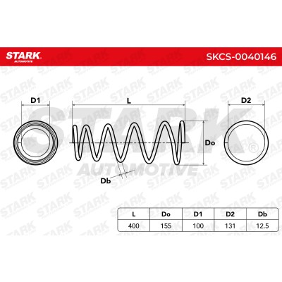 Fahrwerksfeder Stark SKCS-0040146 SKCS-0040146 - foto 5