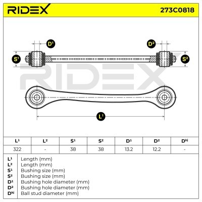 Querlenker RIDEX 273C0818 273C0818 - foto 5