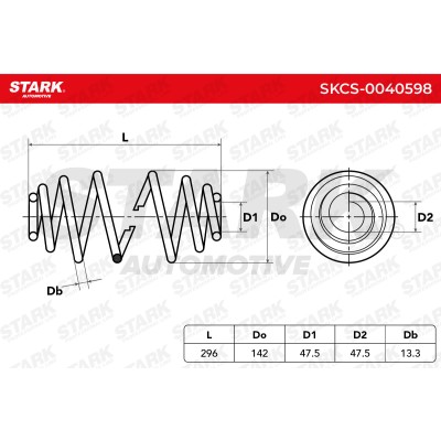 Fahrwerksfeder Stark SKCS-0040598 SKCS-0040598 - foto 6