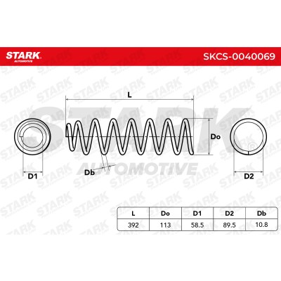 Fahrwerksfeder Stark SKCS-0040069 SKCS-0040069 - foto 8
