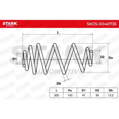 Fahrwerksfeder Stark SKCS-0040735 SKCS-0040735 - foto 4