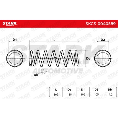 Fahrwerksfeder Stark SKCS-0040589 SKCS-0040589 - foto 5