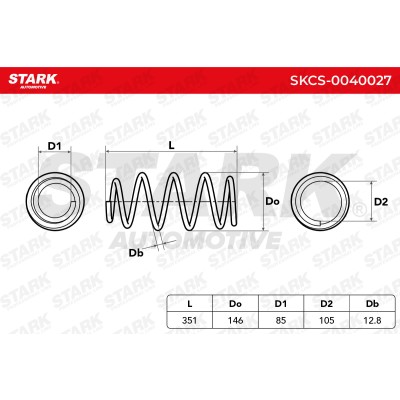 Fahrwerksfeder Stark SKCS-0040027 SKCS-0040027 - foto 5