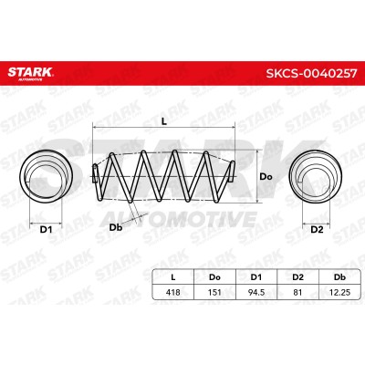Fahrwerksfeder Stark SKCS-0040257 SKCS-0040257 - foto 6