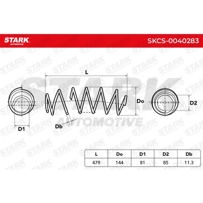 Fahrwerksfeder Stark SKCS-0040283 SKCS-0040283 - foto 5