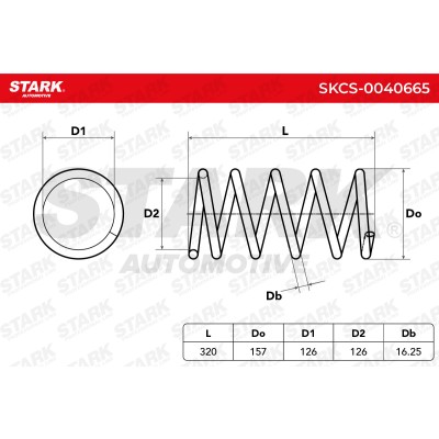 Fahrwerksfeder Stark SKCS-0040665 SKCS-0040665 - foto 5