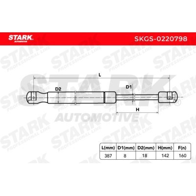 Gasfeder, Koffer-/Laderaum Stark SKGS-0220798 SKGS-0220798 - foto 5
