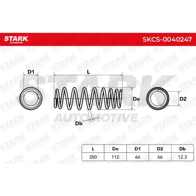 Fahrwerksfeder Stark SKCS-0040247 SKCS-0040247 - foto 5