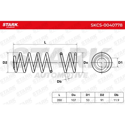 Fahrwerksfeder Stark SKCS-0040778 SKCS-0040778 - foto 4