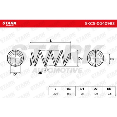 Fahrwerksfeder Stark SKCS-0040983 SKCS-0040983 - foto 4