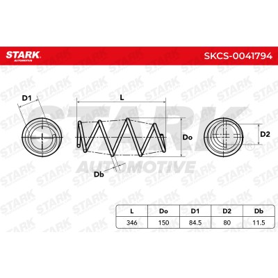 Fahrwerksfeder Stark SKCS-0041794 SKCS-0041794 - foto 4