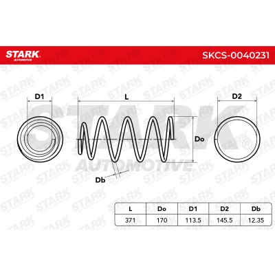 Fahrwerksfeder Stark SKCS-0040231 SKCS-0040231 - foto 5