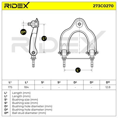 Querlenker RIDEX 273C0270 273C0270 - foto 6