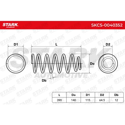 Fahrwerksfeder Stark SKCS-0040352 SKCS-0040352 - foto 5