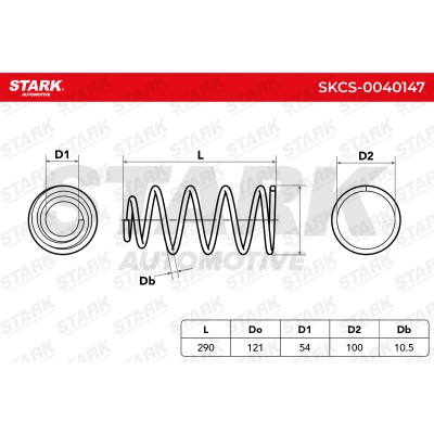 Fahrwerksfeder Stark SKCS-0040147 SKCS-0040147 - foto 6