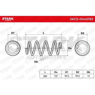 Fahrwerksfeder Stark SKCS-0040193 SKCS-0040193 - foto 5