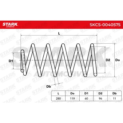 Fahrwerksfeder Stark SKCS-0040575 SKCS-0040575 - foto 5