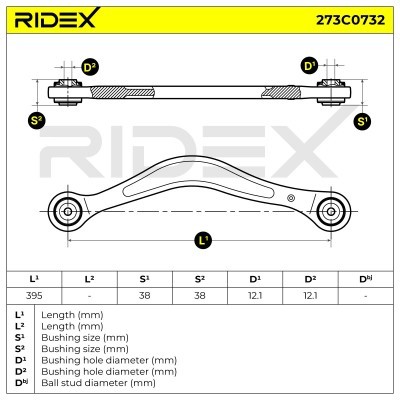 Querlenker RIDEX 273C0732 273C0732 - foto 5