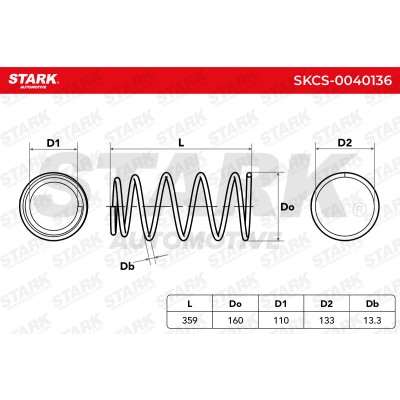 Fahrwerksfeder Stark SKCS-0040136 SKCS-0040136 - foto 6