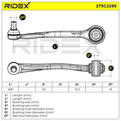 Querlenker RIDEX 273C2295 273C2295 - foto 7