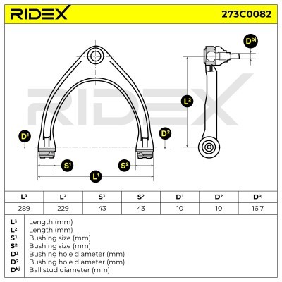 Querlenker RIDEX 273C0082 273C0082 - foto 7