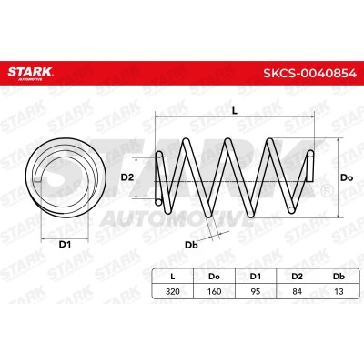Fahrwerksfeder Stark SKCS-0040854 SKCS-0040854 - foto 4