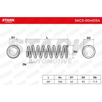 Fahrwerksfeder Stark SKCS-0040134 SKCS-0040134 - foto 6
