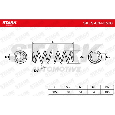 Fahrwerksfeder Stark SKCS-0040308 SKCS-0040308 - foto 5