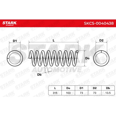 Fahrwerksfeder Stark SKCS-0040438 SKCS-0040438 - foto 5