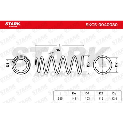 Fahrwerksfeder Stark SKCS-0040080 SKCS-0040080 - foto 5