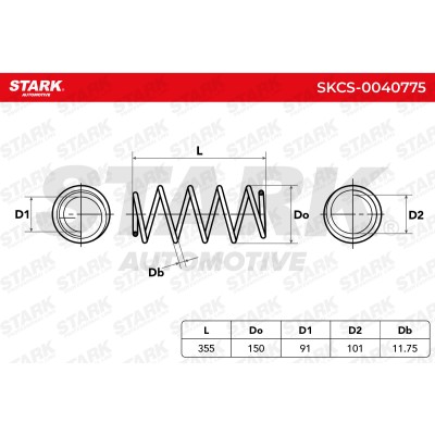 Fahrwerksfeder Stark SKCS-0040775 SKCS-0040775 - foto 5
