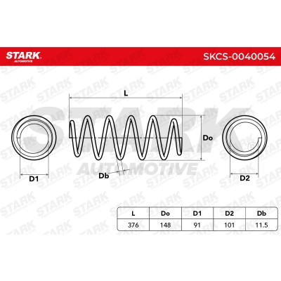 Fahrwerksfeder Stark SKCS-0040054 SKCS-0040054 - foto 6