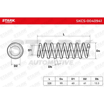 Fahrwerksfeder Stark SKCS-0040941 SKCS-0040941 - foto 4