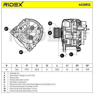 Generator RIDEX 4G0812 4G0812 - foto 7