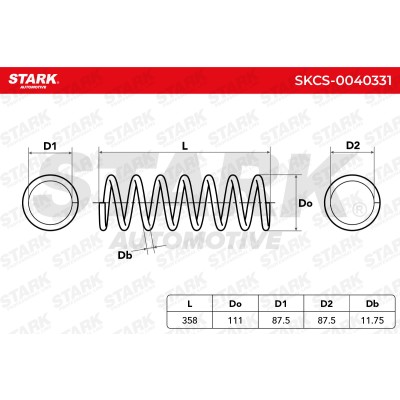 Fahrwerksfeder Stark SKCS-0040331 SKCS-0040331 - foto 6