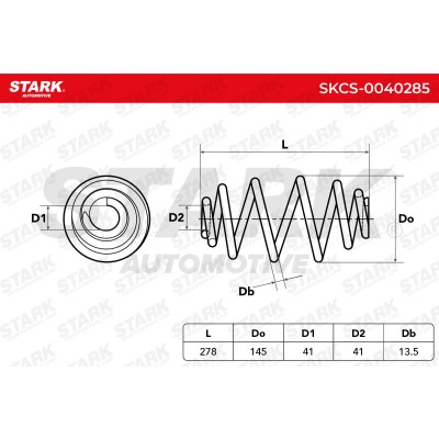 Fahrwerksfeder Stark SKCS-0040285 SKCS-0040285 - foto 5