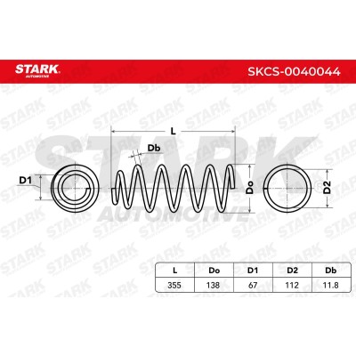 Fahrwerksfeder Stark SKCS-0040044 SKCS-0040044 - foto 5