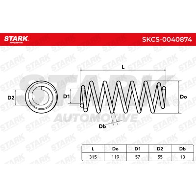 Fahrwerksfeder Stark SKCS-0040874 SKCS-0040874 - foto 5