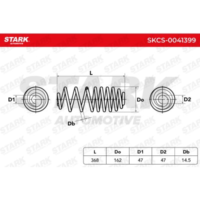Fahrwerksfeder Stark SKCS-0041399 SKCS-0041399 - foto 4