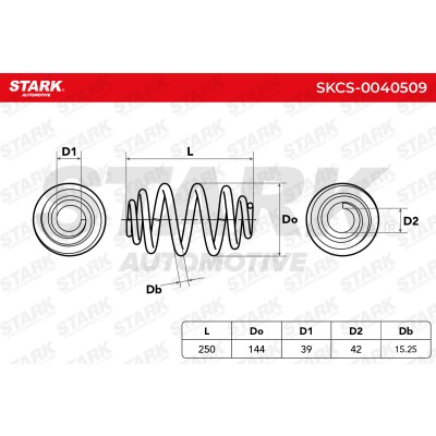 Fahrwerksfeder Stark SKCS-0040509 SKCS-0040509 - foto 5