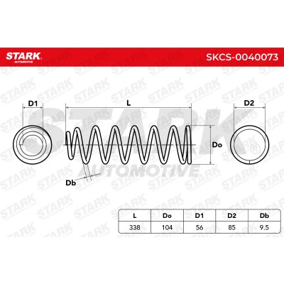 Fahrwerksfeder Stark SKCS-0040073 SKCS-0040073 - foto 6