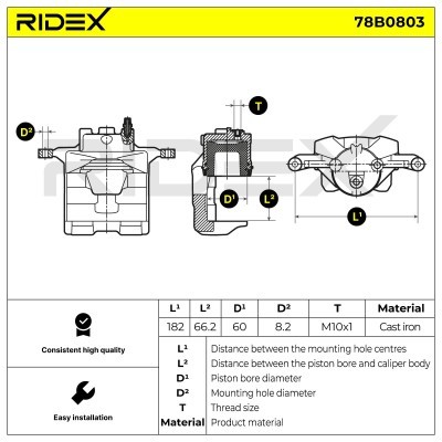 Bremssattel RIDEX 78B0803 78B0803 - foto 7
