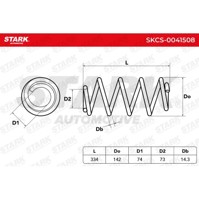 Fahrwerksfeder Stark SKCS-0041508 SKCS-0041508 - foto 5