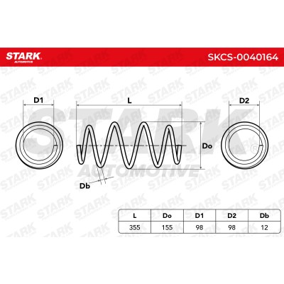 Fahrwerksfeder Stark SKCS-0040164 SKCS-0040164 - foto 6